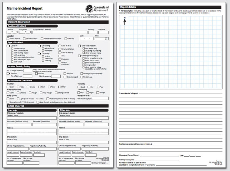 Marine Incident Report